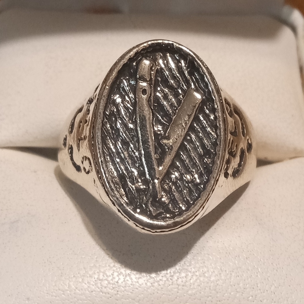 New Sterling Silver Barber Ring